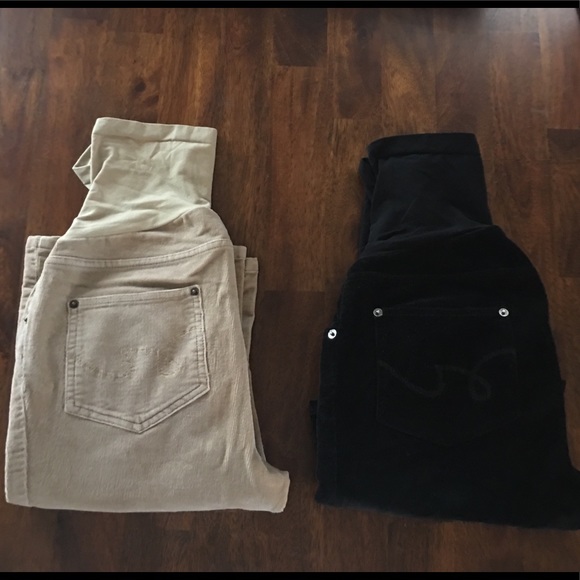 2 Pair! Motherhood Maternity Corduroy Pants S - Picture 1 of 2